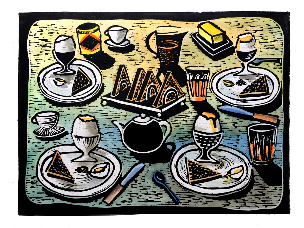 Brekkie 2 print by Libby Blainey