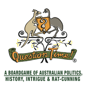QuestionTime! game - visual and game design for boardgame of Australian politics, history, intrigue and rat-cunning