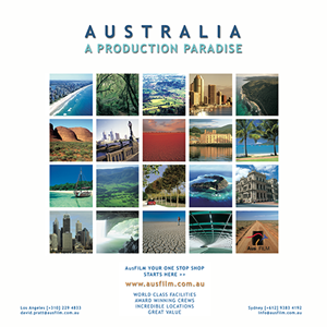Ausfilm advertising Australia as a destination for film industry locations