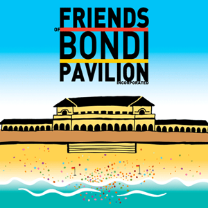 artwork for Friends of Bondi Pavilion - a protest group formed to save the Bondi Pavilion from overdevelopment and quasi-privatisation - artwork for posters, postcards, facebook banner etc.